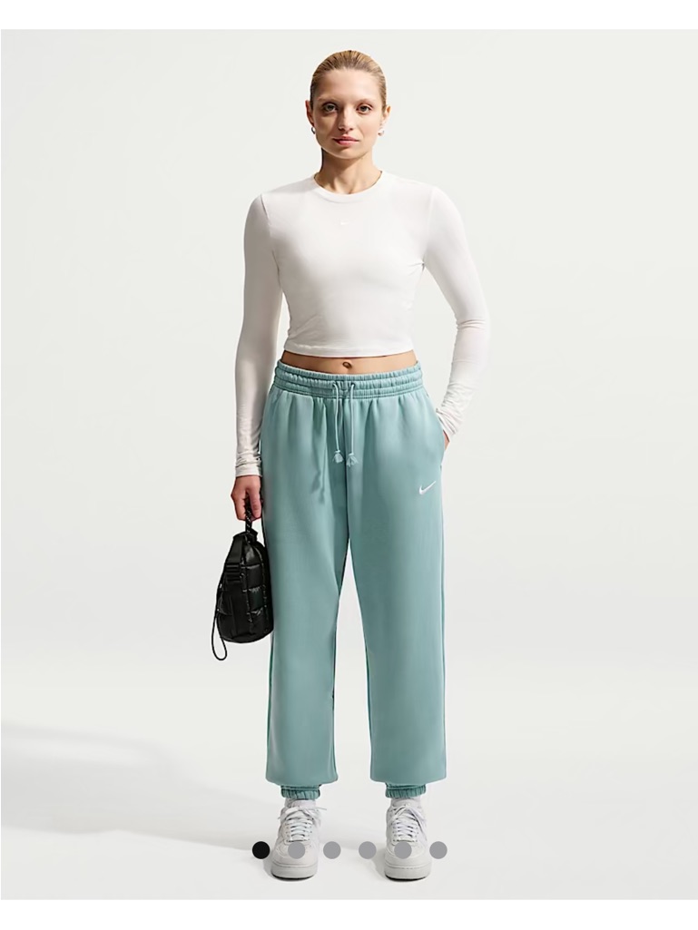 Nike Women’s Oversized Fit High Rise Full Length Joggers Cannon Sail Size M New